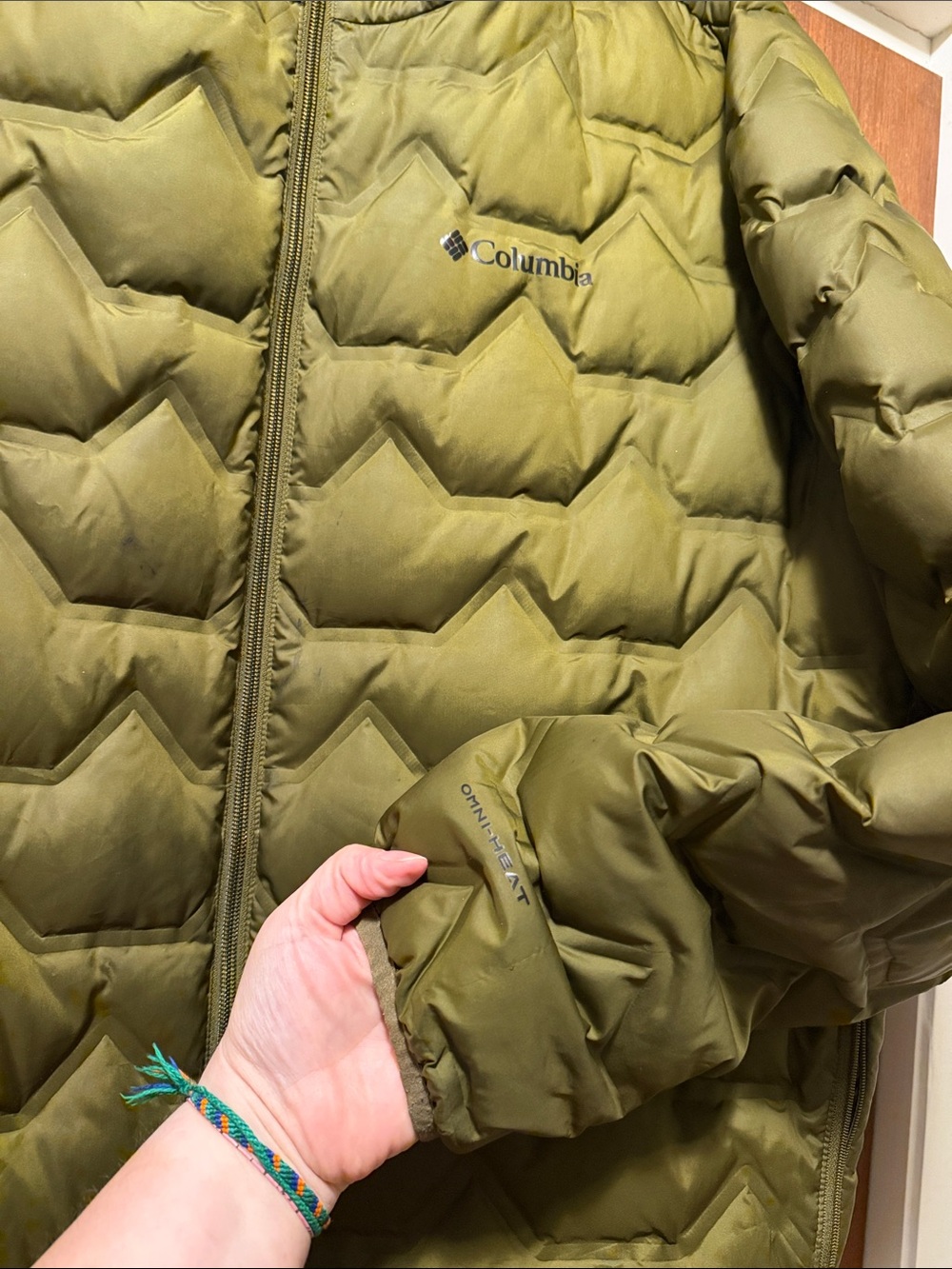 Columbia Olive Green Quilted Packable Puffer Jacket - Picture 3 of 6